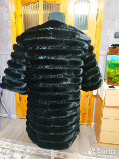 1Шуба норковая поперечка