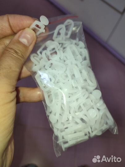 Потолочный крючок-гвоздик для штор, 100шт