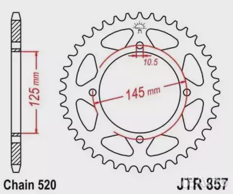 Звезда ведомая JTR857 46