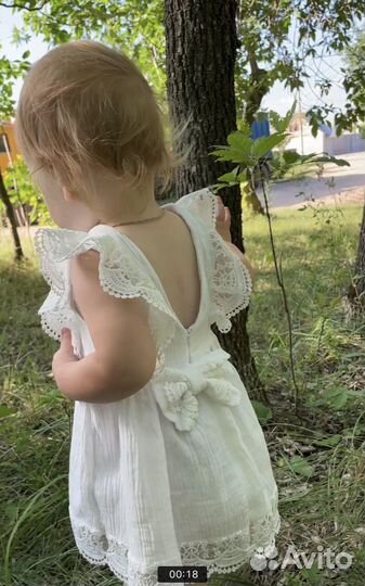 Детское платье из муслина