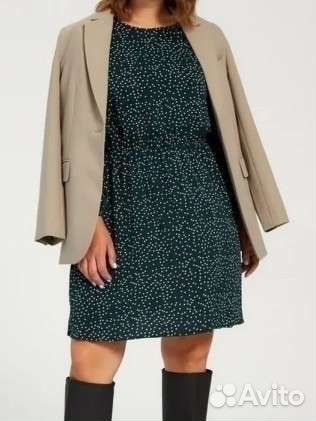 Платье в горошек 54 размер