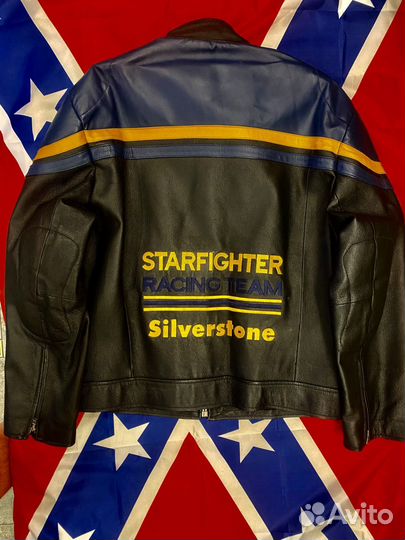 Мотокуртка кожаная