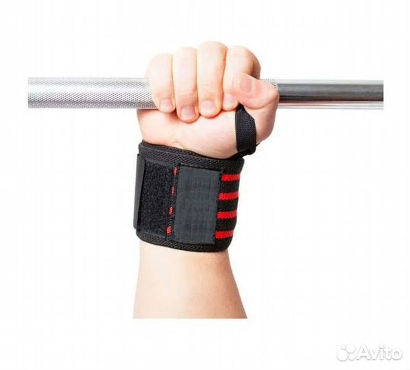 Напульсник кожаный, усилен, фиксатор велькро, GA00