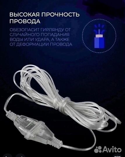 Провод- удлинитель для гирлянд