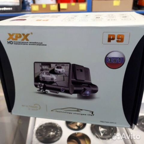 Видеорегистратор XPX P9 с 3-мя камерами
