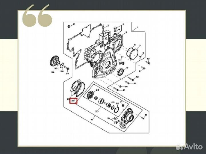 Прокладка водяного насоса John Deere