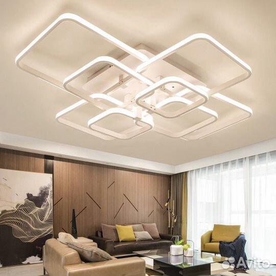 Люстра светодиодная потолочная новая, 10-30м2