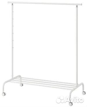 Напольная вешалка икеа ригга белый