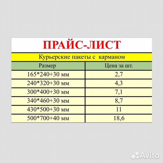 Курьерские пакеты с карманом