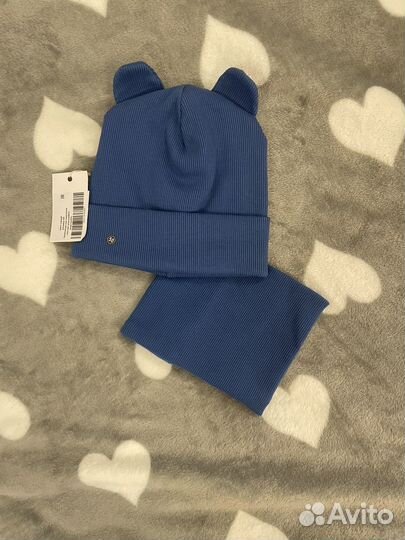 Новый комплект демисезон шапка и снуд для мальчика