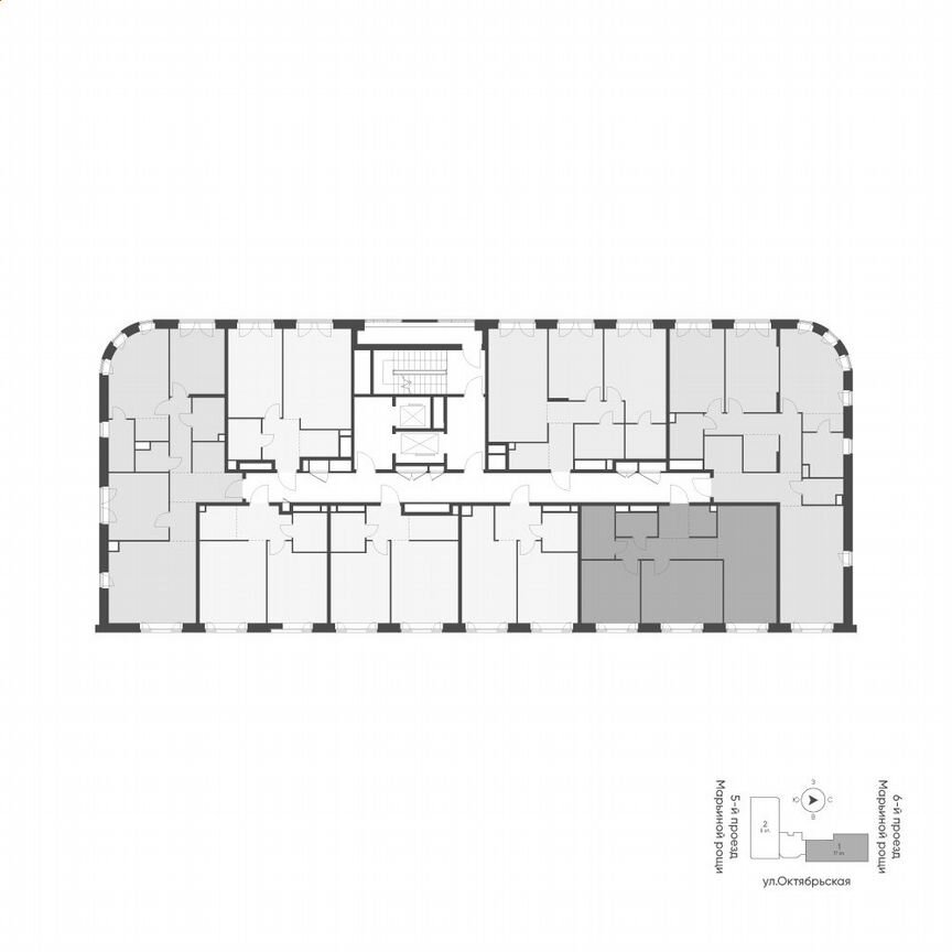 2-к. квартира, 70,6 м², 9/16 эт.