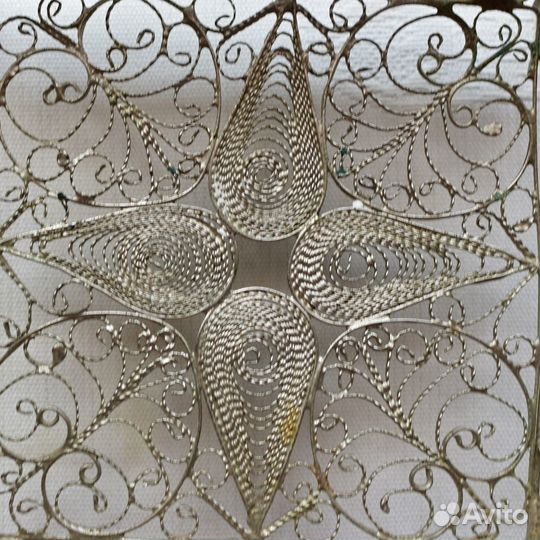 Вазочка конфетница скань