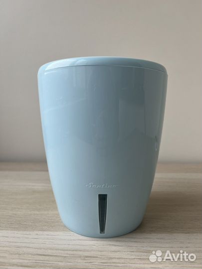 Цветочный горшок двойной с автополивом, голубой