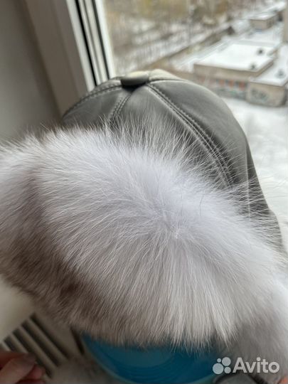 Шапка ушанка женская из натурального меха новая