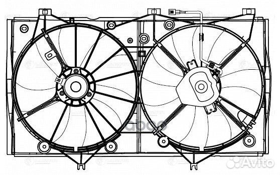 Вентилятор toyota camry 07- 2.4 радиатора (с ко