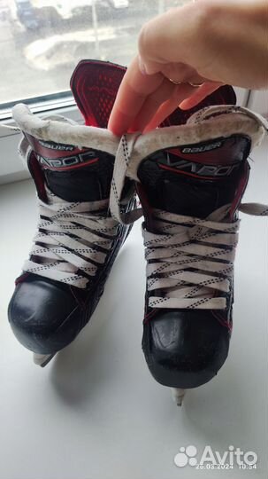 Детские коньки bauer vapor x2.7, yth10d 18см