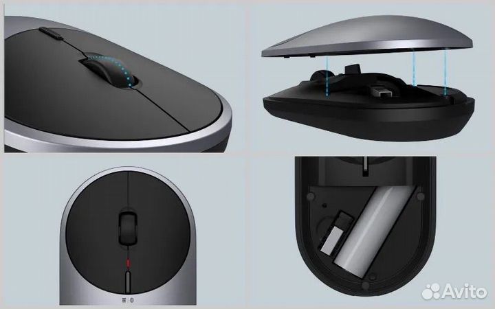 Беспроводная мышь Xiaomi Mi Portable Mouse 2