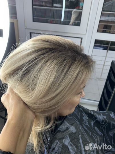 Окрашивание волос,блонд