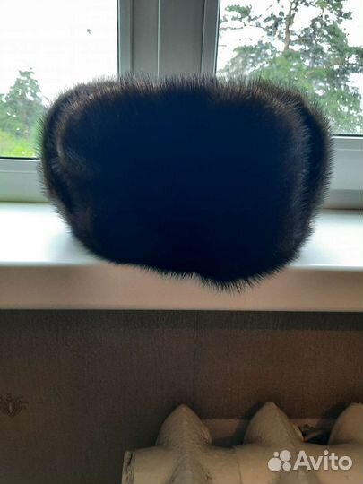 Норковая шапка мужская ушанка