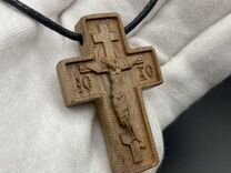 Православный нательный деревянный крест на шнурке