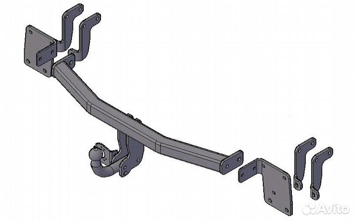 Фаркоп Mitsubishi Outlander III 2012 по 2019 г. в