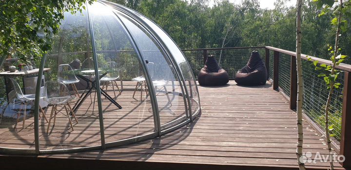 Аренда тёплых беседок с мангалом (Купол+P&B)