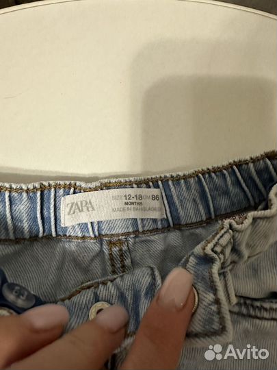 Джинсы zara для девочки 86