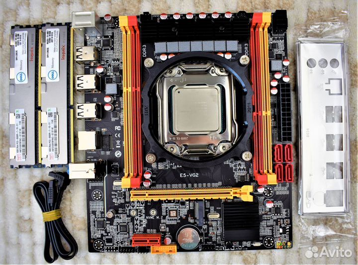 Новый комплект 2011 X79+Xeon E5 2650 v2 16 GB DDR3