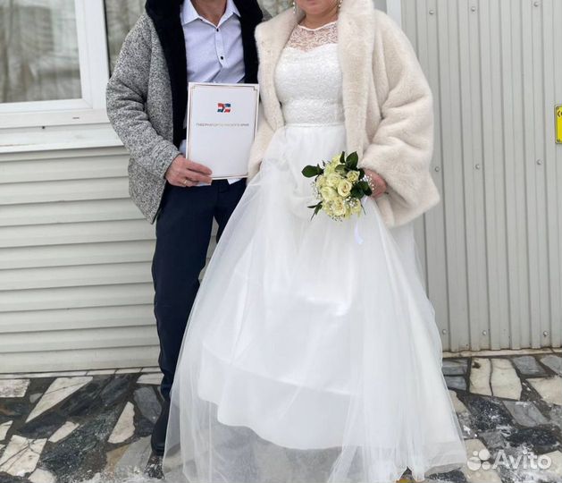 Свадебное платье 50 52