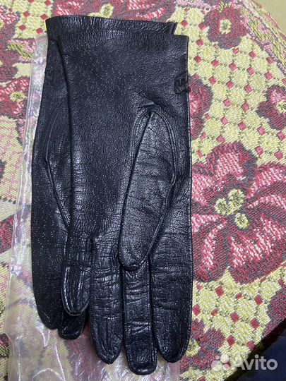 Перчатки женские кожаные