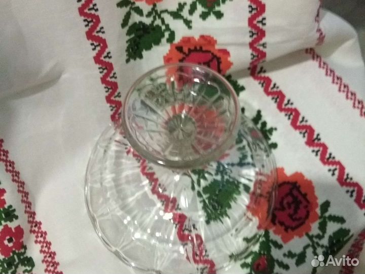 Ваза для фруктов на ножке СССР