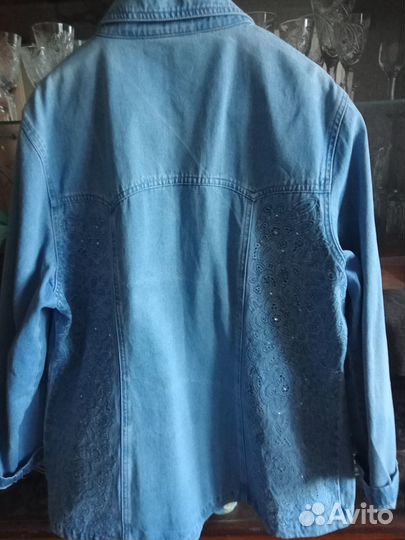 Джинсовый пиджак женский