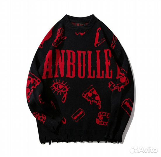 Свитер Anbullet Black Red