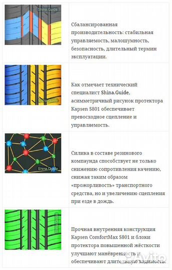 Kapsen ComfortMax S801 225/65 R17 102H