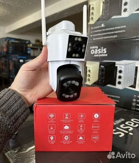 Камера видеонаблюдения уличная 2в1