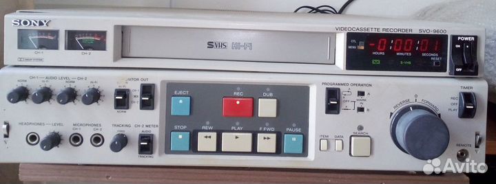 Видеомагнитофон sony SVO-9600 для профессионалов