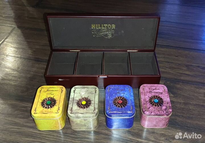 Деревянная коробка- органайзер для чая