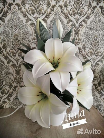 Светильник из изолона, ручной работы