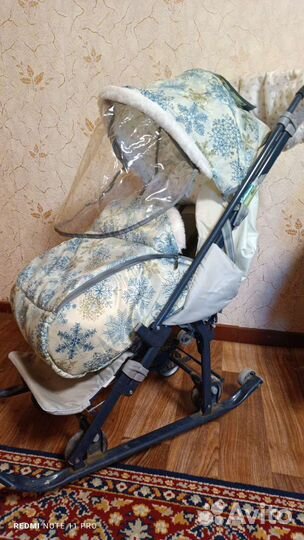 Детские санки коляска