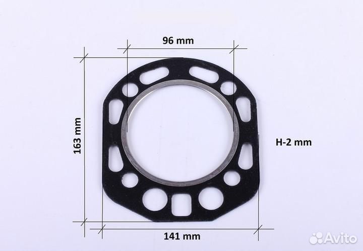 Прокладка ГБЦ дизель 190N с язычком