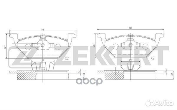 Колодки торм. диск. передн. Audi A1 10- A3 96