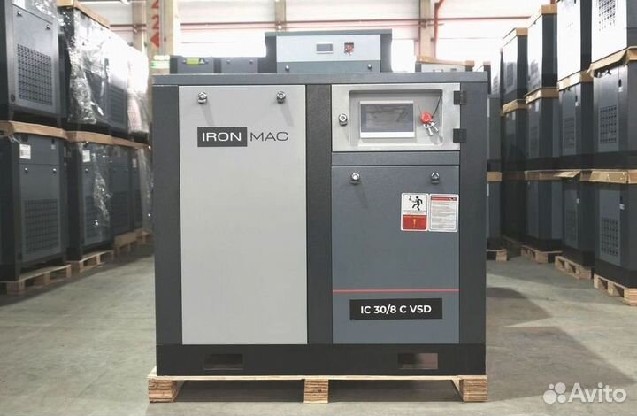 Маслозаполненный винтовой компрессор ironmac IC 30