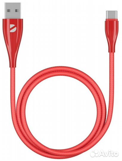 Кабель Deppa Ceramic USB - USB Type-C, красный (R