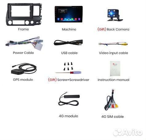 Штатная магнитола Honda Civic 8 FK FN FD Android