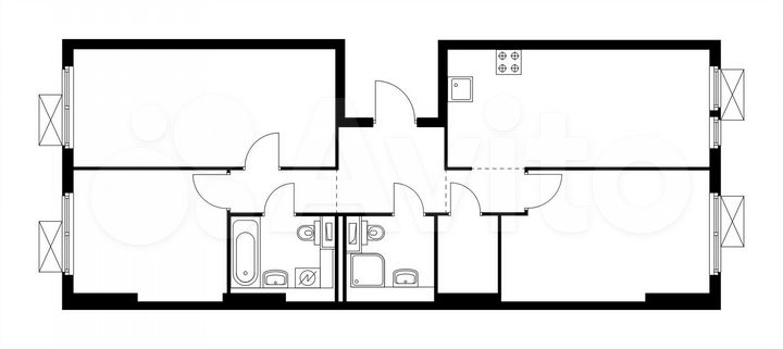 3-к. квартира, 79,1 м², 10/15 эт.