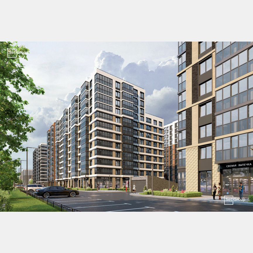1-к. квартира, 33,7 м², 2/12 эт.
