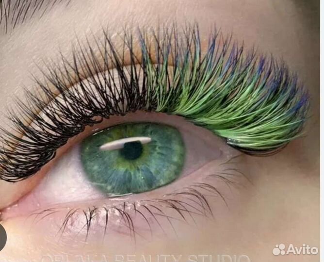 Реснички цветные