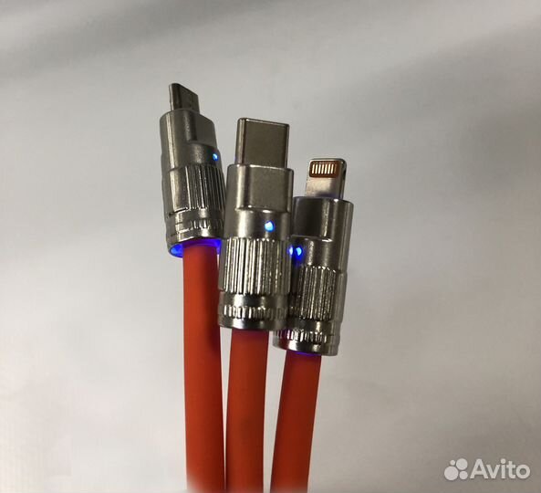 USB кабель-переходник Type-C, Lightning, micro USB