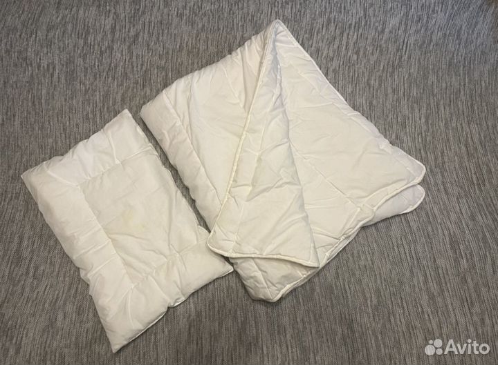 Детское одеяло IKEA и подушка + постельное белье