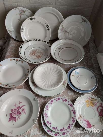 Фарфоровые тарелки Германия, СССР